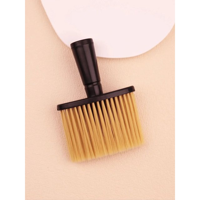 1 Hair Brush Neck Hair Brush Black Soft Cleaning Facial Brush Suitable for Hairdressers and Household, Special for Real Hair Wig
