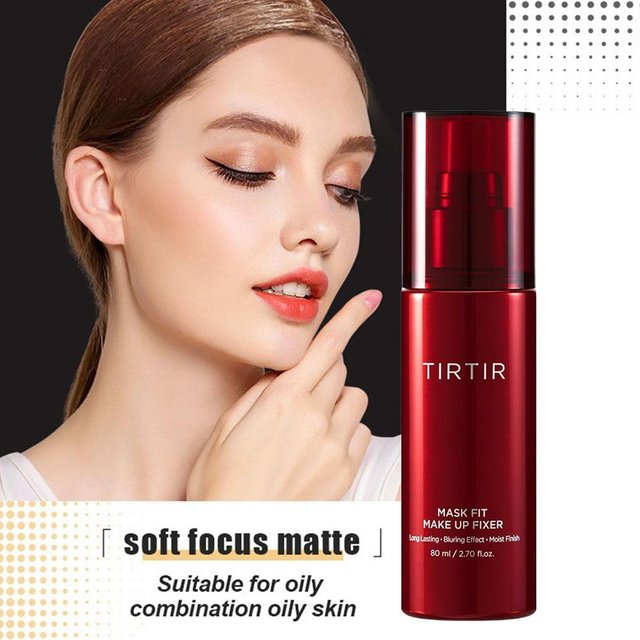 TIRTIR Moisturizing Setting Makeup Spray Matte Long-Lasting Fixer, Oil Control Lightweight Fast Film Forming for Flawless Makeup