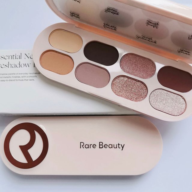 Brand Rare Beauty New 8-colors Shimmer Matte Eyeshadow Plate Long Lasting Waterproof Makeup Cosmetics Powder Highlighter Blush