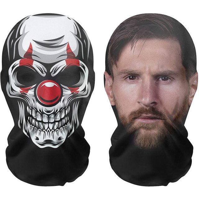 Masque facial sans couture pratique, masque 3D drôle de célébrité, crème solaire, masque de glace
