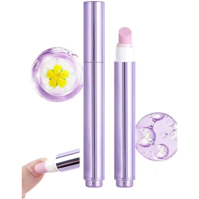 1Pcs 3-In-1 Nail Care Essentical Oil Pen Remover Dead Skin Burrs Nail Cuticle Pusher Strengthen Repair Damaged Nail Essent Oils