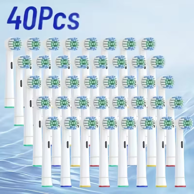 4/8/16/20/40Pcs Replacement Toothbrush Heads Compatible with Oral-B Braun Professional Electric Toothbrush Heads Brush Heads