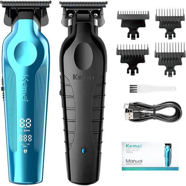Kemei 2299 Professional Men's Hair/Beard Trimmer with Zero Gap Hair Clipper and T-Shaped Blade, Cordless Charging KM-264 KM-2299