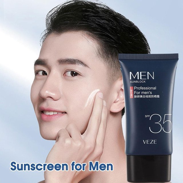 Sunscreen Cream Protector for men Facial Solar Sun Block solation Lotion Non-Greasy Moisturizing Sunscreen Whitening Skin Care