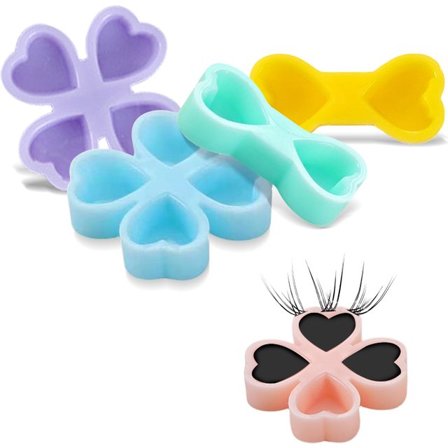 Disposable Eyelash Glue Cups Holder Lash Extensions Tattoo Pigment Eyelash Extension Supplies Makeup Tool Eyelash Glue Delay Cup