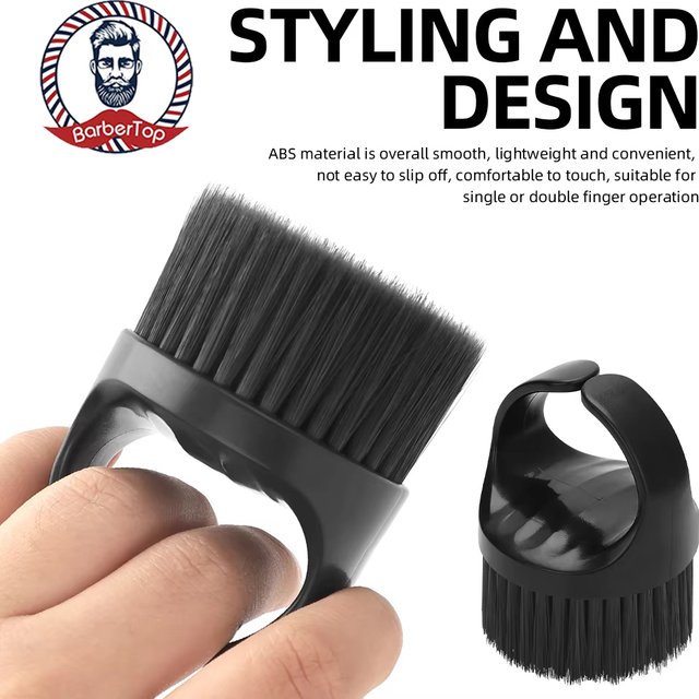 Ring Neck Duster Barber Remove Loose Hair Brush Hair Cutting Brush Soft Hair Cleaning Brush Hairdressing Tools