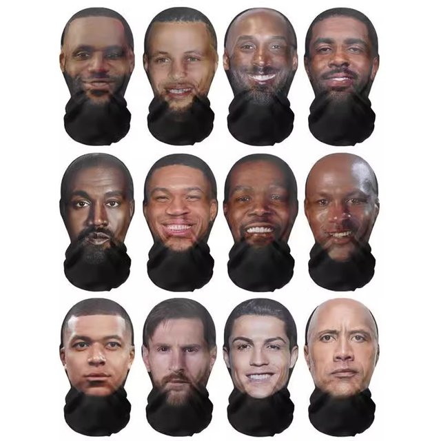 Realistic 3D Face Masks for men Women Cosplay Mask Full Face Hip Hop Balaclava Hood Hat Headgear for Halloween Celebrity