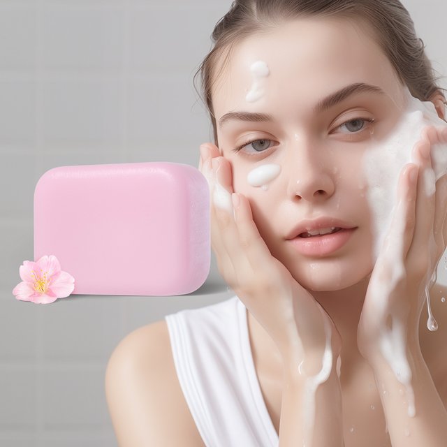 LAIKOU Sakura Bar Soap Brightening Booster Soap Face Cleanser Body Wash Soften Skin 90g
