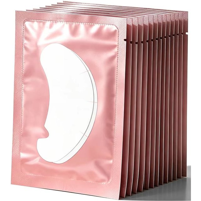 GLAMLASH 50pairs U Shape Eyelash Pads Grafted Lash Hydrogels Tips Sticker Makeup Tools Gel Patches Under Eye Pads