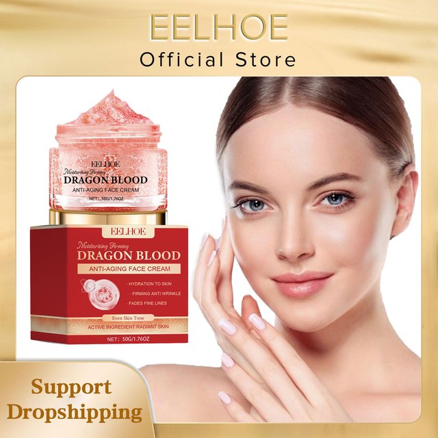 EELHOE Dragon Blood Facial Cream Rejuvenation Face Repair Shrink Pores Moisturizing Face Lifting Products Dragon Blood Cream 50g