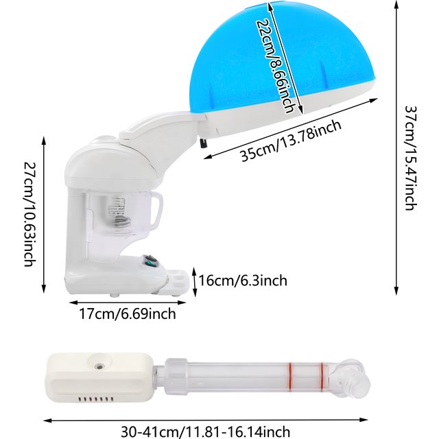 Salon Hair Steamer Hair Care, Portable 2 in 1 Hair & Facial Steamer, Ozone Dyeing Perming Oil Treatment Machine, Support 360° Rotate, Ideal for Personal Care Use At Home or Salon