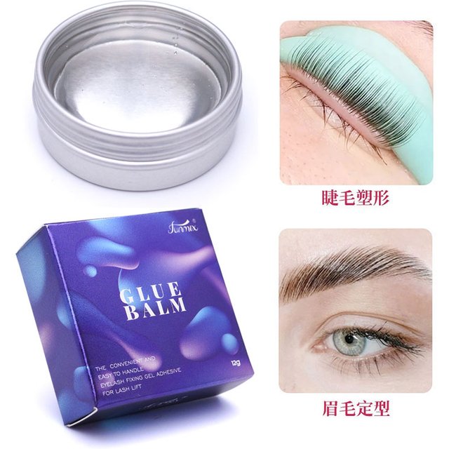 Colle transparente et solide pour rehausser les cils, adhésif de fixation, Non irritant, parfumé, façonnant les sourcils, baume, outil de repassage, 12g