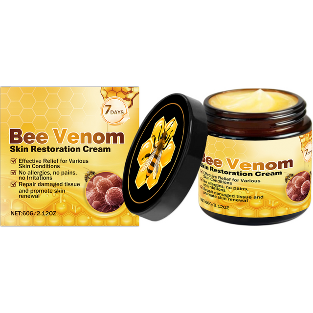 Bee Venom Skin Restoration Cream Skin Blemish Remover Reduce Redness Sensitive Skin Barrier Repair Skin Renewal Moisturizer 60g