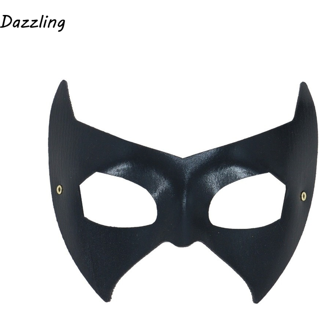 Party Prop Masquerade Half Face Mask Gothic Style Punk Venice Mask Adjustable Handsome Bat Eye Mask Unisex