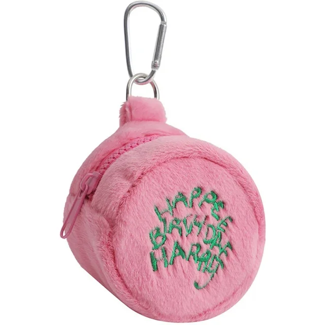 Cute Plush Cosmetic headset Portable Letter Embroidered Coin Purse Hanging Bag Perfect Lipstick Envelope ID Bag For Traveling