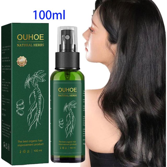 100ml Ginseng Hair Serum for men Women Nourishes Scalp Strengthen Root Repair Damaged Hair Herbal Hair Care Spray