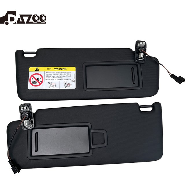 For VW ID3. ID6 ID6X Black Grey Front Sun Visor Panel With Makeup Mirror Sunshield 5GG857551 5GG857552