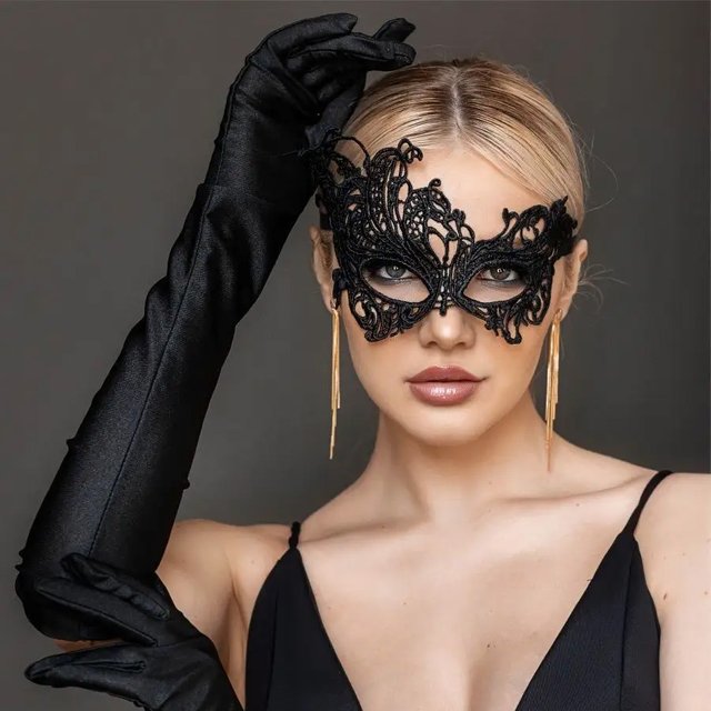 Partie de mascarade noire, demi-visage, accessoire, masque papillon en plumes, masque pour les yeux
