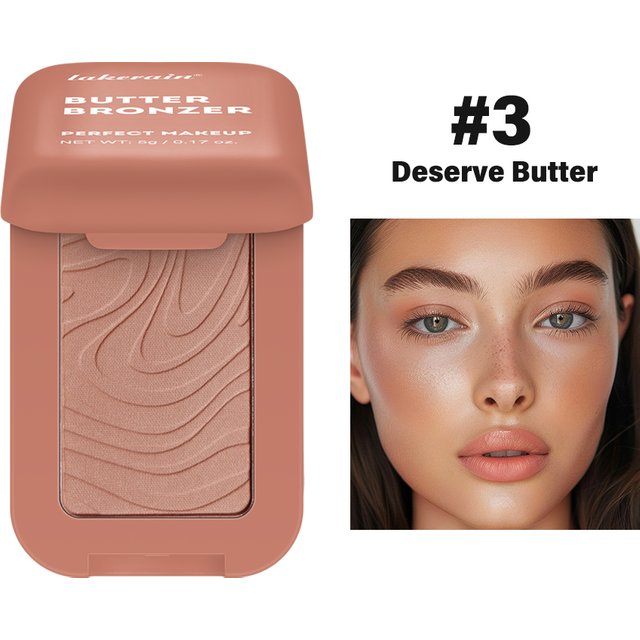Professional Makeup Matte Buttermelt Bronzer, Long Wear Face Makeup, Korean Face Cosmetics, Wear Up to 12 Hours, Vegan Formula