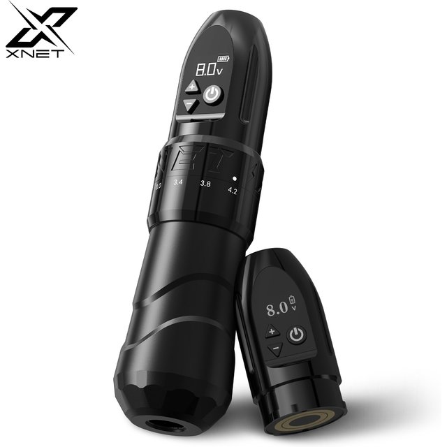 XNET F2 Wirless Tattoo Machine Pen 2.0-4.2mm Adjustable Stroke With Powerful Custom Motor for Makeup Microplasty Pen For Tattoo