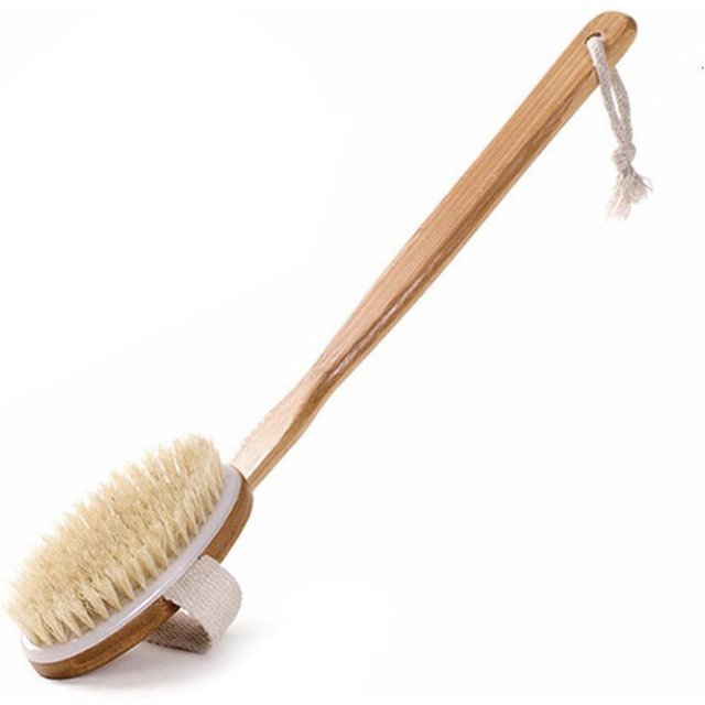 Dry Body Brushes, Exfoliating Body Scrubbers, Natural Bristles for Dry Skin, Improve Circulation, Stop Ingrown Hairs