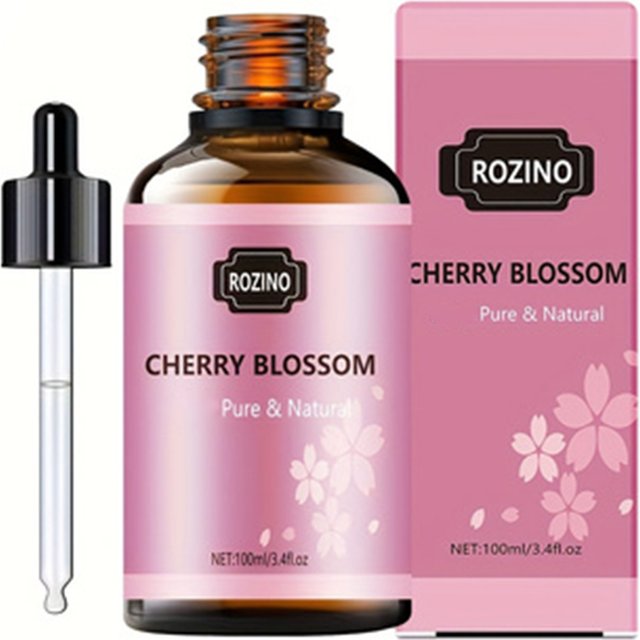 1Pcs/2Pcs/3Pcs Sakura Essential Oil: Pure Plant Essential Oil for Massage, Showering, Skin Care, Face, Body, Nails, Hair, and Eyelash Care