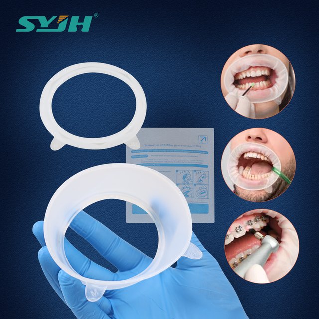 Dental Rubber Mouth Opener O Shape Expander Cheek Retractors Orthodontic Oral Lip Rubber Dam Retractor Teeth Whitening Materials