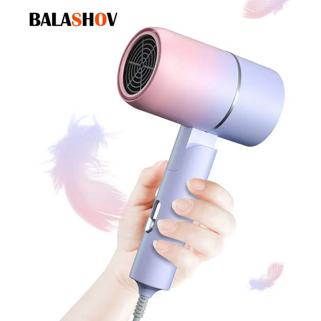 Mini-Sèche-cheveux Pliant de 750W avec Sac de Transport, Air Chaud, Anion, Soins Capillaires pour la