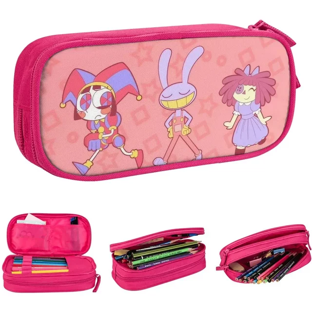The Amazing Digital Circus Pencil Case Pen Holder Bags Student Large Storage Students School Cosmetic Pencilcases