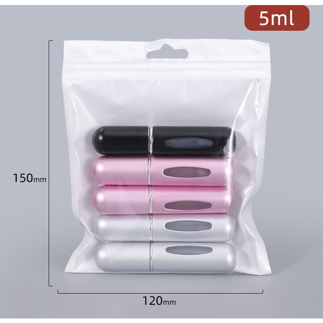 Atomiseur de parfum rechargeable en aluminium, pompe de parfum, Mini bouteille rechargeable pour voyage, 5/10ml