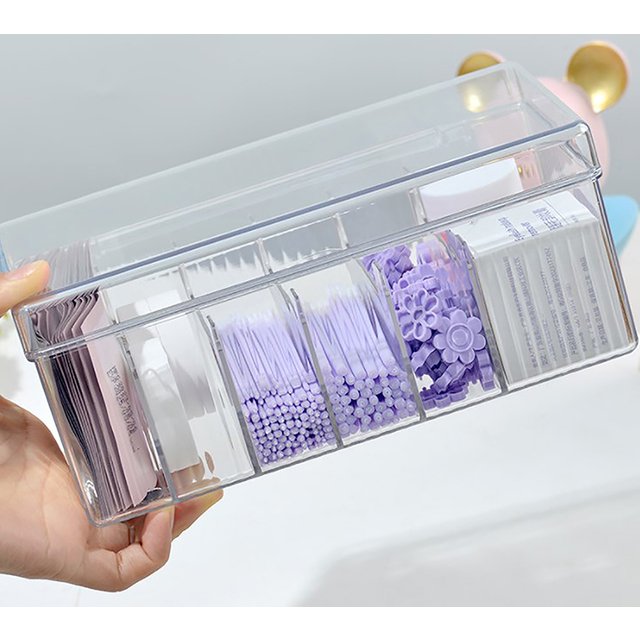 Large Capacity Eyelash Tool Storage Box For Eyelash Extension Tweezer Case Cosmetic Makeup Tools Storage Box Lash Accessories