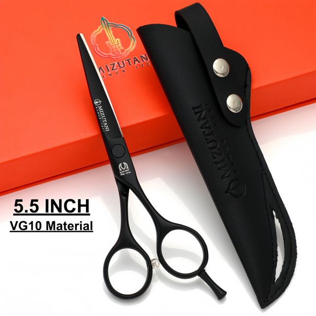 Ciseaux à cheveux japonais faits à la main, matériel VG10, ciseaux de barbier professionnels, ciseaux de conception ergonomique, ensemble d'outils de barbier