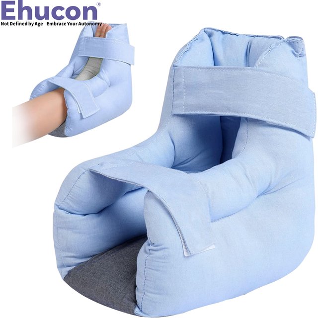 Ehucon Pressure Relief Heel Protector Pillow Prevent Bedsore Cushion Foot Care Pain Healing for Ankle Injuried People Home Care
