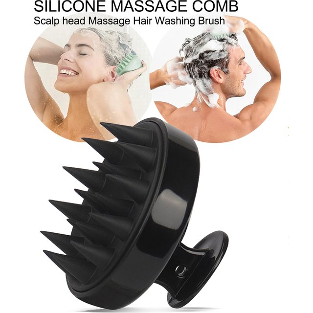 Silicone Head Scalp Massage Comb Hair Washing Brush Soft Scalp Massager for Hair Growth Shampoo Brush Shower Comb Hair Care