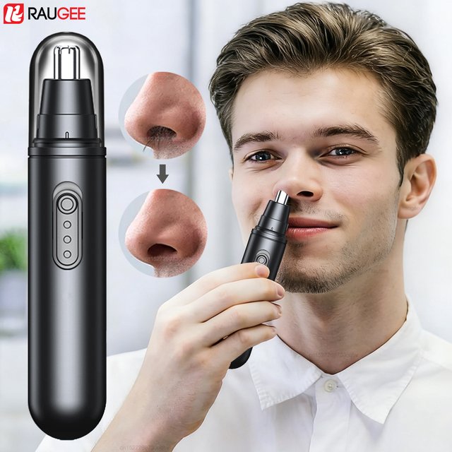 Electric Nose Hair Trimmer for men Portable Mini Nose Hair Remover USB Rechargeable Trimmer for Nose and Ears Mini Hair Cutter