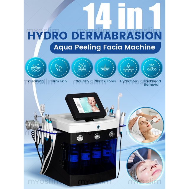14 in 1 Hydro Beauty Skin Care Master Machine Deep Cleaning Blackhead Removal Skin Firming Brightening Shrink Pores Device