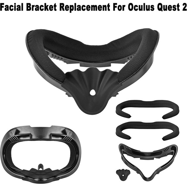 Masque facial souple et respirant 3 en 1, remplacement pour Oculus Quest 2, support d'interface faciale, tampon en mousse pour Quest 2, offre spéciale