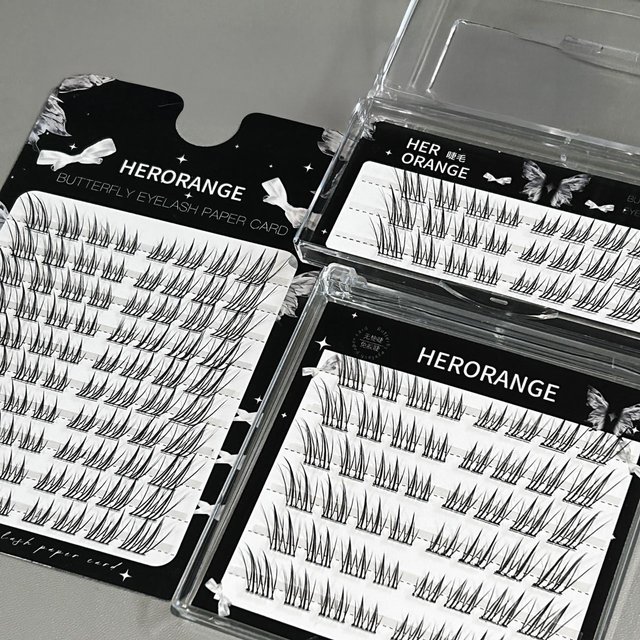 Woman Wispy Fox-style False Eyelashes 7-12mm Mixed Lengths Natural Volume Fake Eyelash Extension Clusters For Daily Eye Makeup