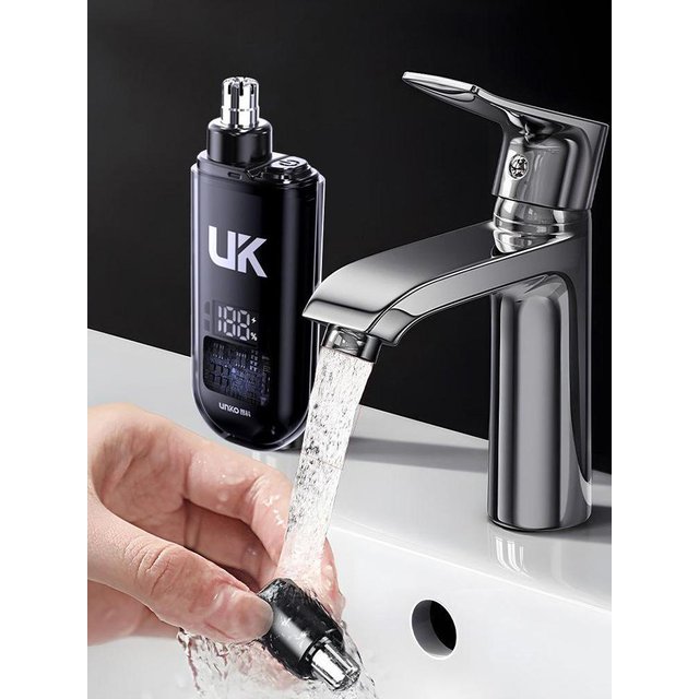 Portable Electric Nose Hair Trimmer Mini Pocket Nose Ears Hair Eyebrow Trimmer Men's Rechargeable Painless Clipper