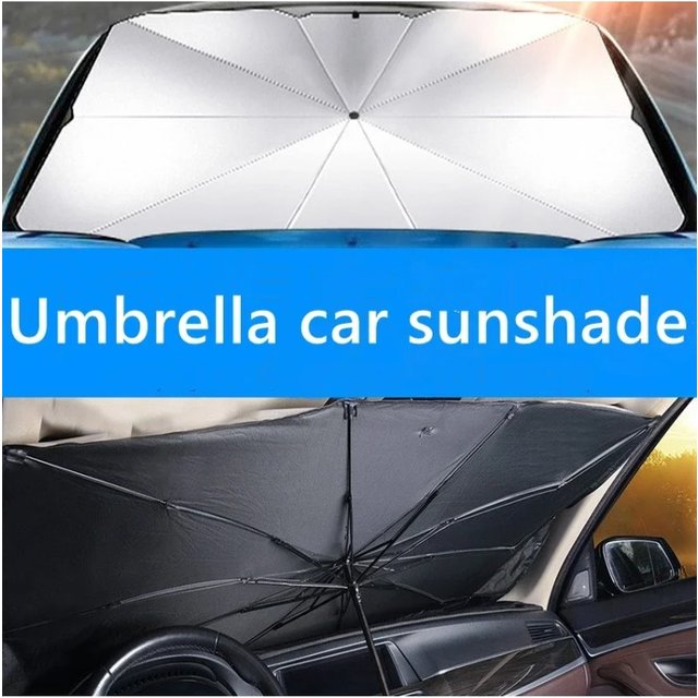 Car Sunshade Car Sunshade Retractable Sunscreen Heat Insulation Front Windshield Parasol Summer Sunscreen Products