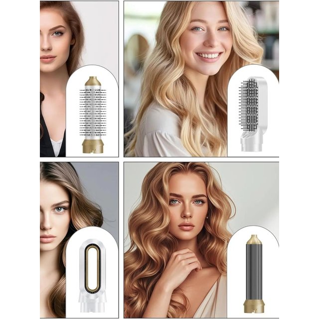 High-Quality New Styling Set 5-In-1 Curling Iron Brush Hot Air Comb Hair Straightener Hairdresser/Stylist Accessories Gift
