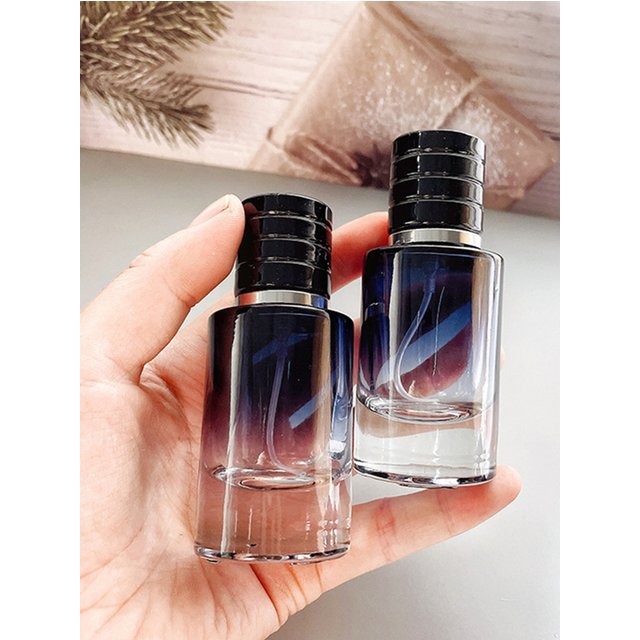 Flcopropriété de parfum en verre de couleur dégradée portable, d'extraction aste, récipient