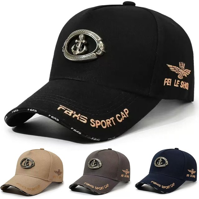 Unisex Anchor FAKS SPORT CAP Embroidery Baseball Caps Spring Autumn Outdoor Adjustable Casual Hats Sunscreen Hat Sports Cap