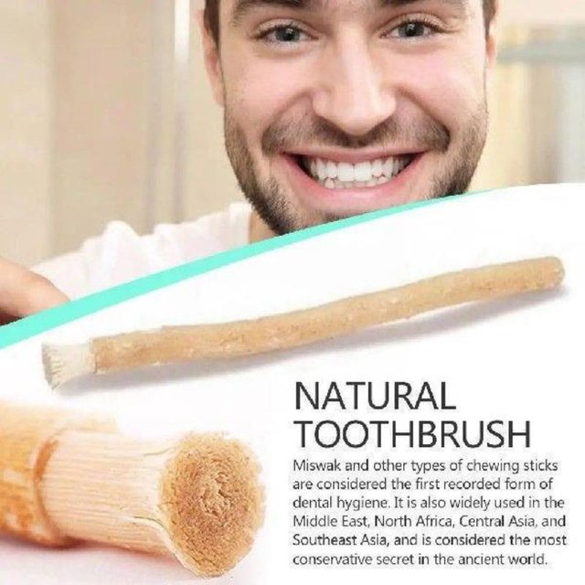 New#1Pcs Portable Natural Miswak Toothbrush Traditional Teeth Whitener & Manual Tooth Care Stick For Travel
