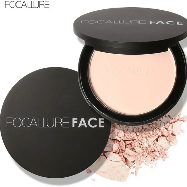 3 Colors Mineral Face Pressed Oil Control Natural Foundation Powder Smooth Finish Concealer Setting
