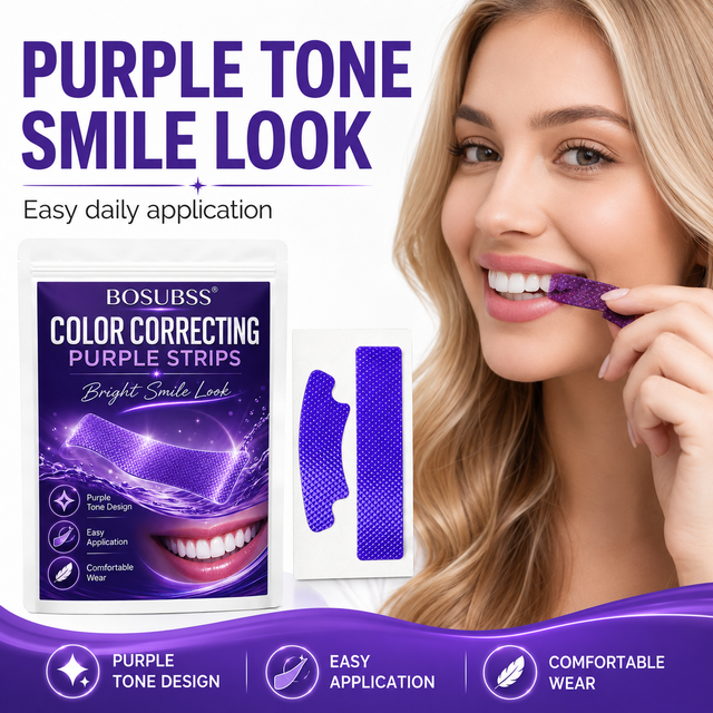 7 Pairs Teeth Whitening Strips Smile Care Strips Non‑Sensitive Gentle whitening removes stains Home Oral Dental Care