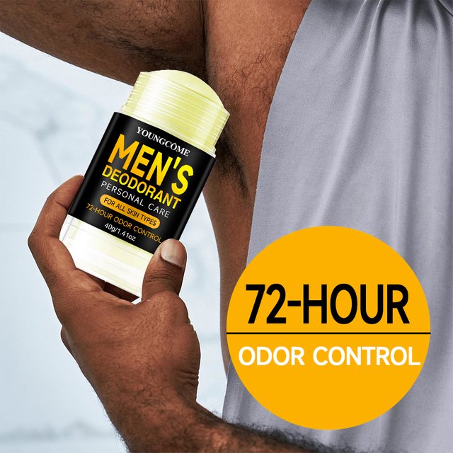Bâton déodorant en bois de santal pour hommes, Anti-transpiration, garde le séchage, parfum durable, élimine les odeurs des aisselles, bâtons rafraîchissants