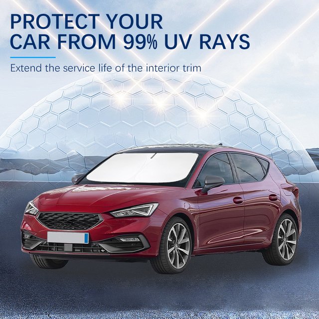 For SEAT Leon New Energy Ibiza Summer Car Accessories Car Windshield Sun Shade Covers for Front Window Sunscreen UV Parasol