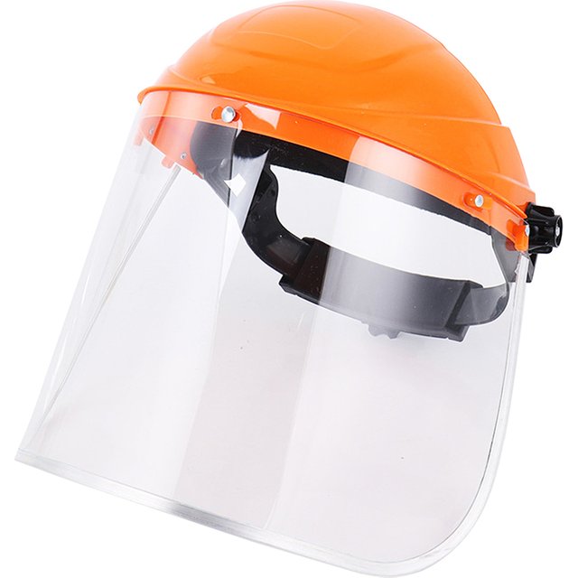 Écran facial transparent pour moto, PC de sécurité, écran pour les yeux monté sur la tête, chapeau de protection des yeux, masques qualifiée aux, équipements