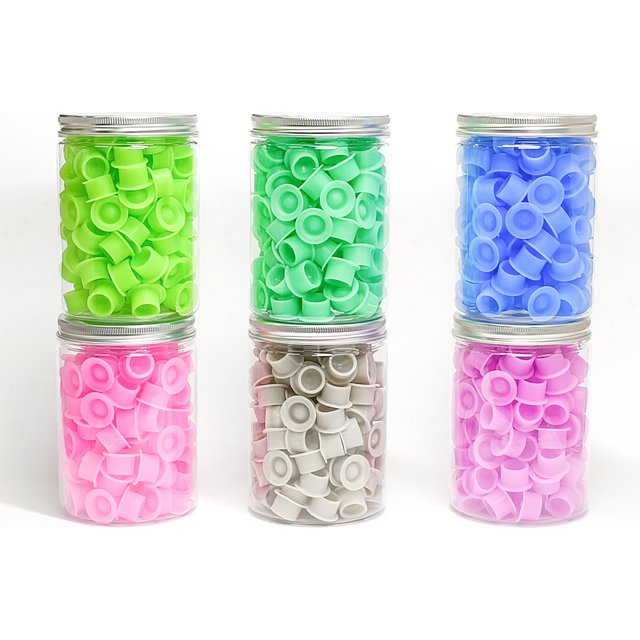 100pcs Disposable Tattoo Silicone Ink Cups Permanent Makeup Coloring Pigment Cup Container Tattoo Accessory for Tattoo Artists
